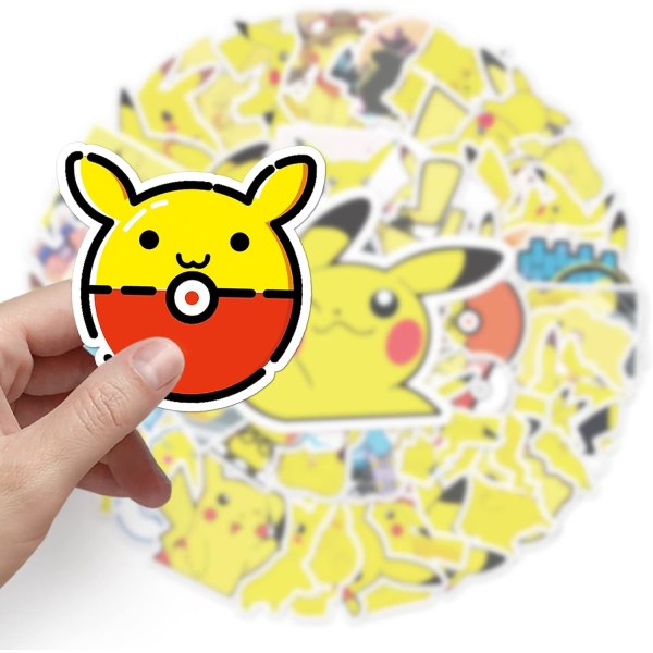 Söta anime-klistermärken, 54 st tegnede monster vanntäta klistermärken