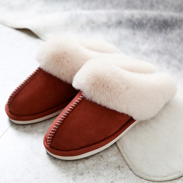 Fashion Bomuldsslippers, Kvinders Vinter Slippers, Størrelse 38-39