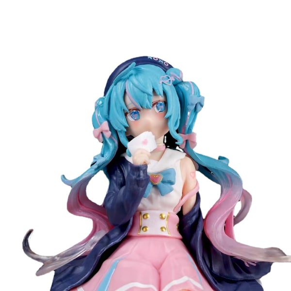 14cm Miku Actionfigur Virtuell Sanger Kawaii Jenter PVC Samle