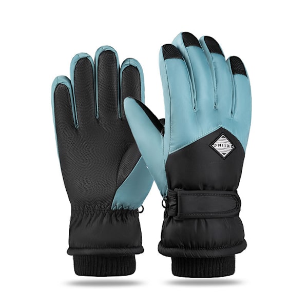 Vinter Skid Snöhandskar, Varma Händer, Svart Och Grå