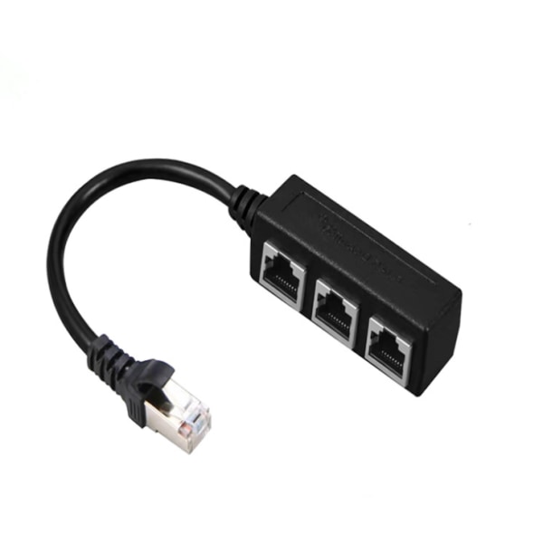 Ethernet-kaapeli, RJ45-uros 1 naaras 3 -kaapeliadapteri
