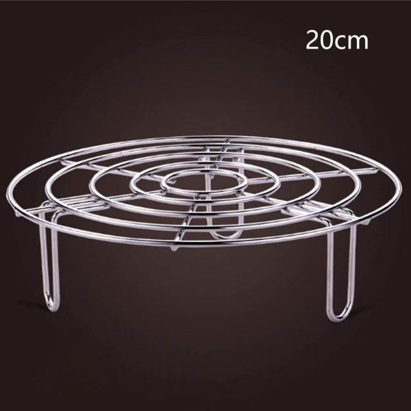 Rund dampstativ, 16-24 cm dampkurv i rustfritt stål