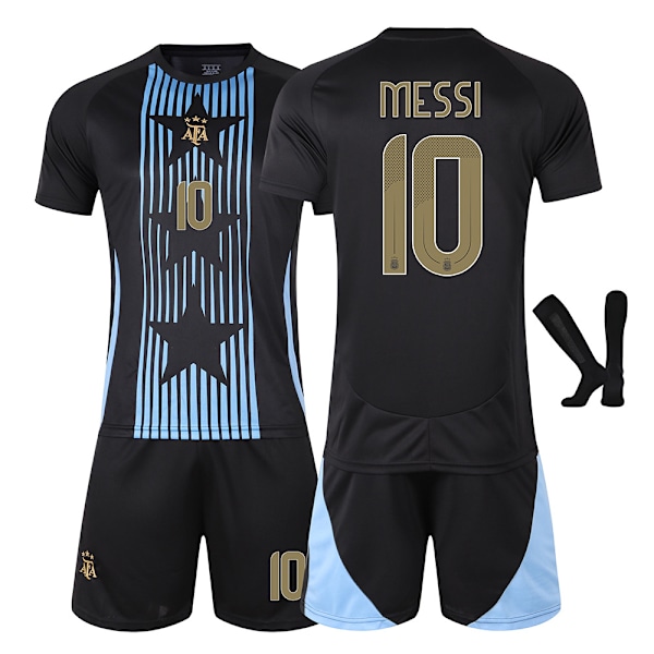 2024-2025 Argentina fotbollsuniform nr 10 Messi nr 11 Di Maria America's Cup träningsdräkt Jersey set{HONGDE} Size 10 socks Size M