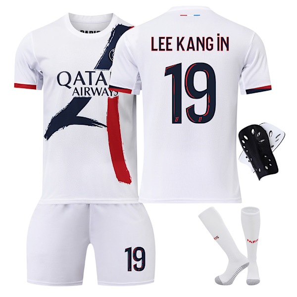 2024-2025 Paris tröja nr 7 Mbappe nr 19 Li Gangren nr 10 Dembele nr 9 Ramos fotbollsuniform set för barn {HONGDE} Size 10 socks #26