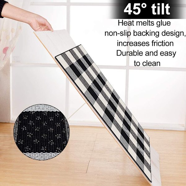 Bomulls Buffalo Plaid teppe gulvmatte 24 x 36 tommer