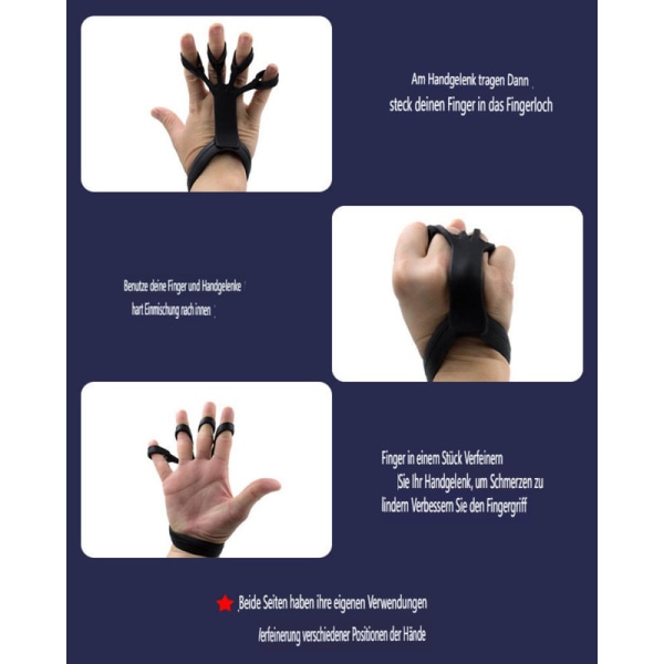 Finger trainer, silicone finger training band