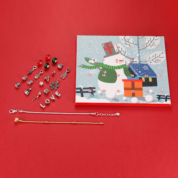Julklapp Nedräkningslåda DIY Pärllåda Julgåva