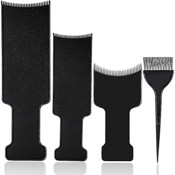 4*Balayage-raidoituslevy Hampaat Hiusten värjäyslasta Raidoitus