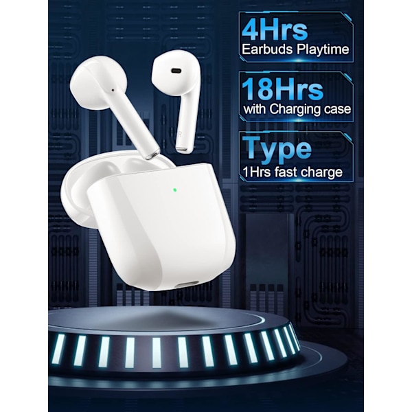 TWS trådløse Bluetooth-headset 5.0 støjreducerende Bluetooth-headset til musik