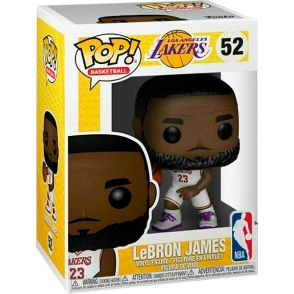 Funko POP NBA: Lakers - LeBron James (White Uniform)