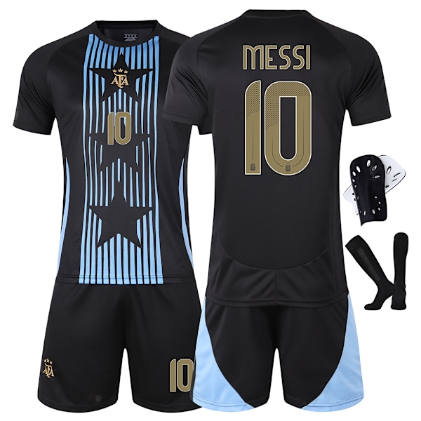 2024-2025 Argentina fotbollsuniform nr 10 Messi nr 11 Di Maria America's Cup träningsdräkt Jersey set {HONGDE} Size 10 socks #18