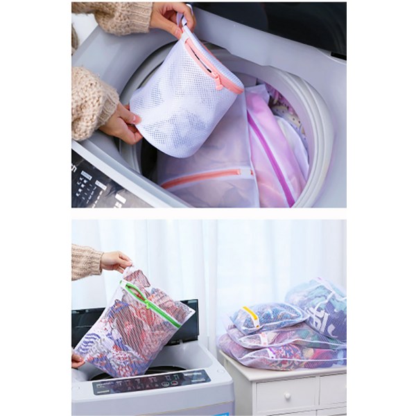 Vaskepose vaskemaskine resistent vaskepose til bluser, bh'er, undertøj og sokker