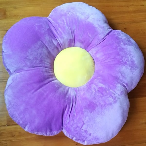 Solroskudde plysch kronbladskudde (rosa, 50*50 cm)