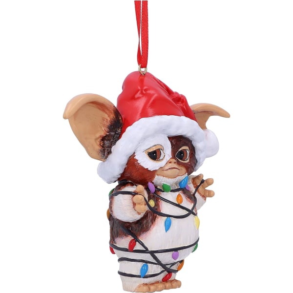 Gremlins Gizmo i lysslinga hängande festlig dekorativ prydnad, rød
