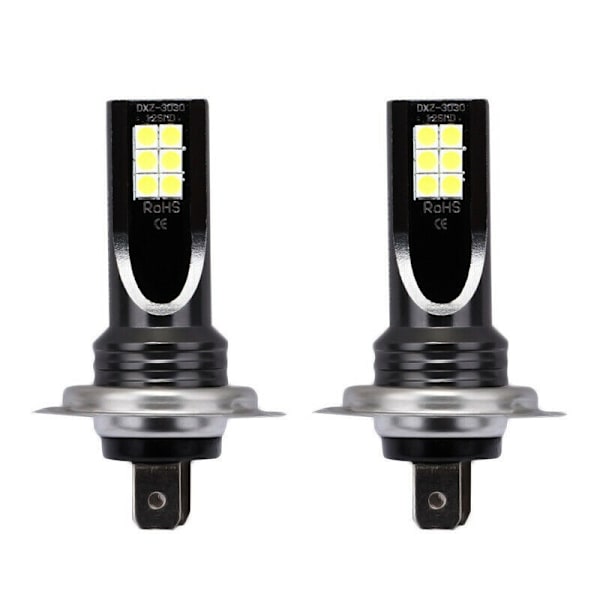 2 x H4 LED-ajovalot autoille DC12-24 6500K