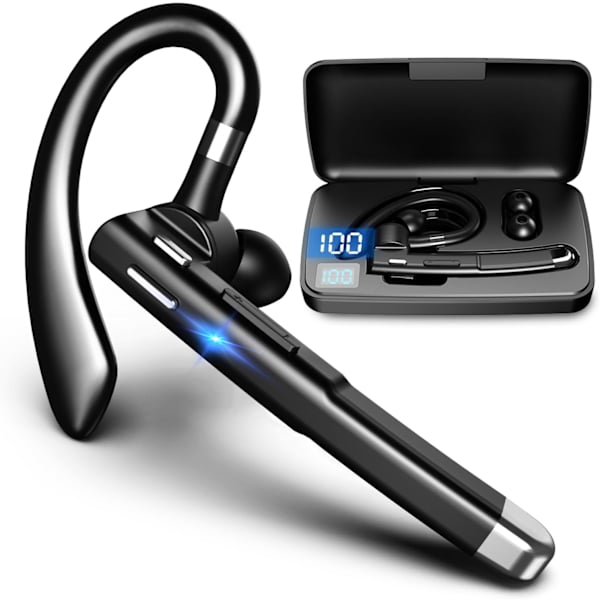Langattomat kuulokkeet matkapuhelimeen, Bluetooth 5.1 -kuulokkeet langattomat kuulokkeet latauskotelolla, mikrofoni