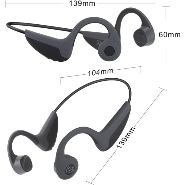 Wireless Bone Conduction Headphones Bluetooth Headset green