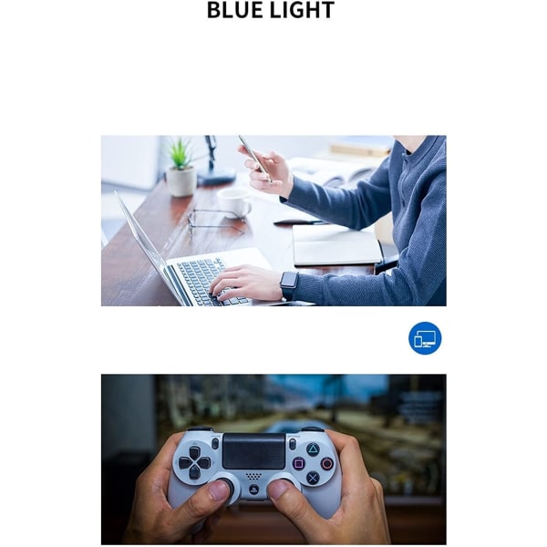 Motebriller Personlig anti-blått lys (hvit)