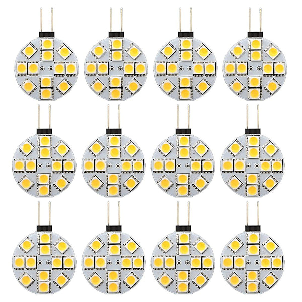 12 G4 Puck Lights Led-lampor Sidopinsbas G4 5050 12smd