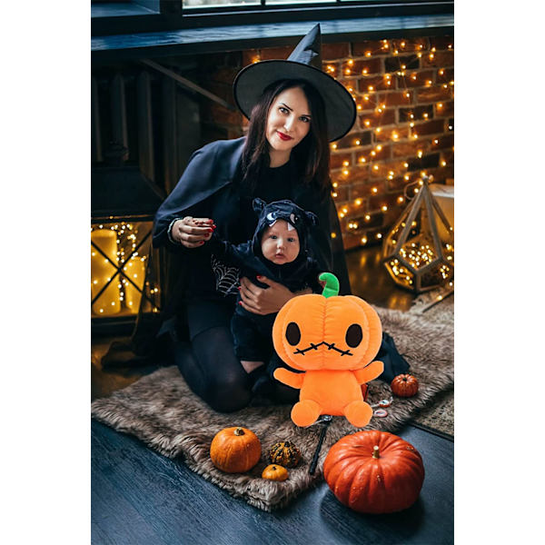 Halloween-lelu, pehmolelu, kurpitsakoriste