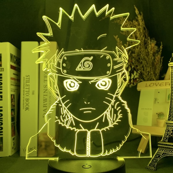 3D nattlys Naruto Team Uzumaki Naruto LED nattlys