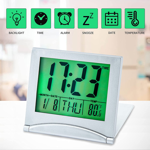 Liten digital klocka batteridriven