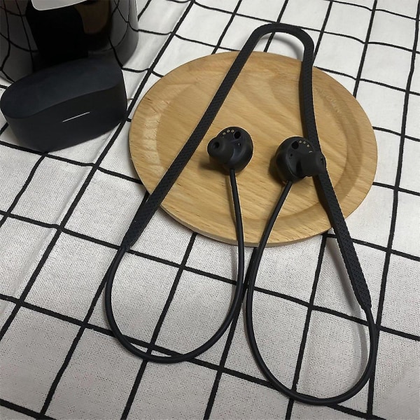 Sony Wf-1000xm4 hörlurssnöre med halsrem, anti-förlorad (svart)
