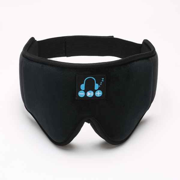3D Enhanced Bluetooth Sleep Eye Eye Mask naisille (musta)