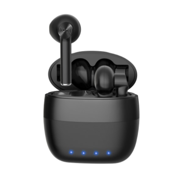 Trådløse Bluetooth-øretelefoner, med støyreduksjon, svart