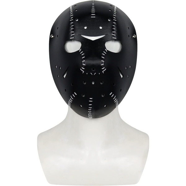 SINSEN Jason Voorhees Mask L?der Hockey Kostym Rekvisita Skr?mmande Skr?ck Cosplay Mask f?r Halloween Party Black Jason
