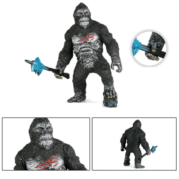 Majestetisk Apekonge Stor King Kong-modell for samlere 16*8*24cm