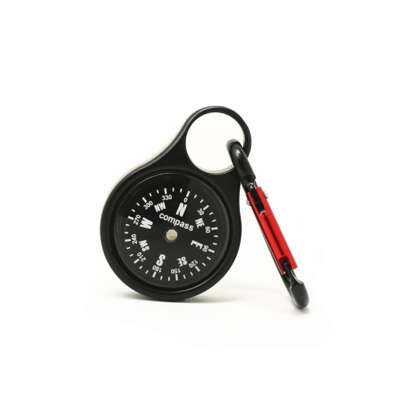 2 stk kompass med nøkkelring, retningskompass, lommekompass