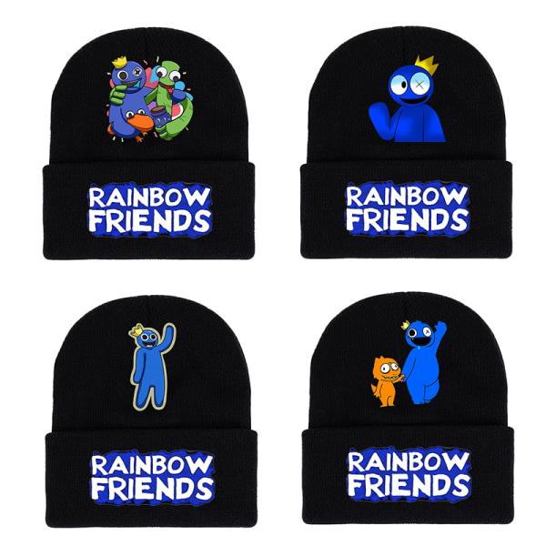 Roblox Rainbow Friends Knit Hat Kylmä talvi lämmin hattu ja peli