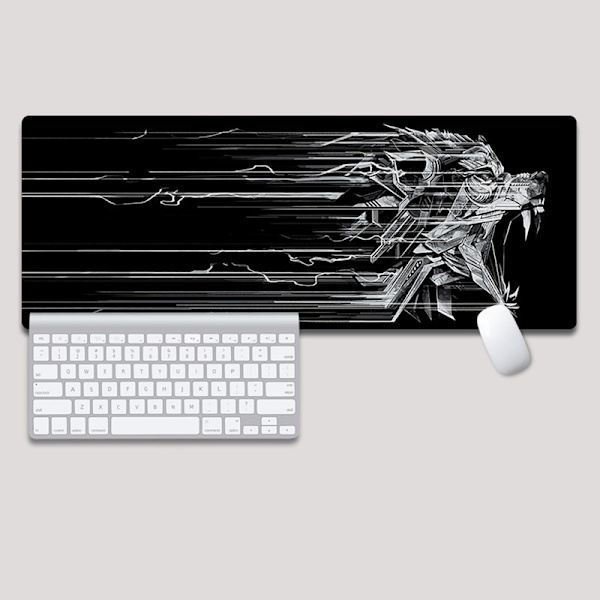Speed Gaming Mouse Pad - 900 x 400mm bordunderlag til musemåtte, forbedrer præcision og hastighed, stabilt greb på glatte overflader