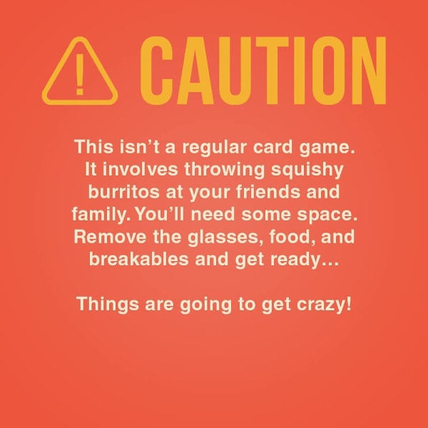 Kast Kast Burrito av Exploding Kittens - Et Dodgeball-kortspill