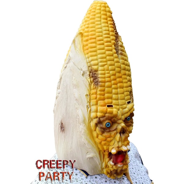 CreepyParty Corn Mask Halloween Skr?ck Skr?ck Zombie Corn Helhuvud Masker