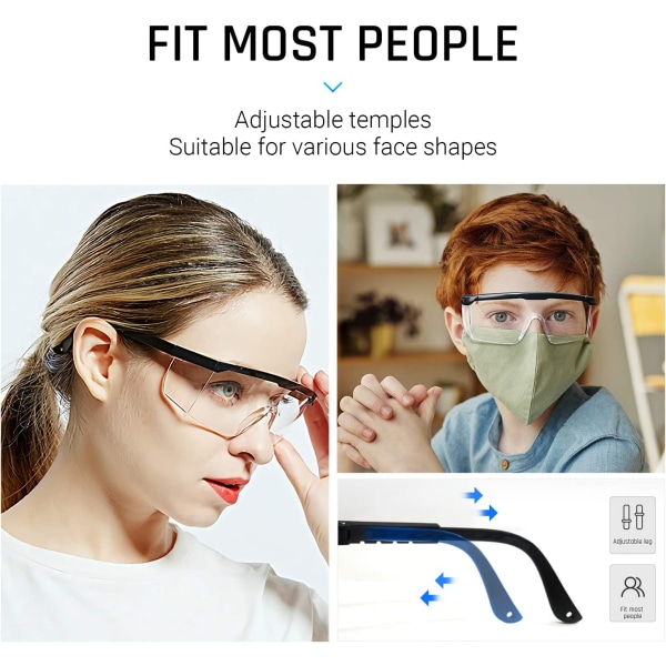 Skyddsglasögon industriglasögon med anti-dimmglas