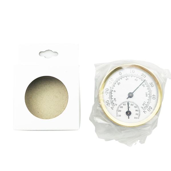 Analog hygrometer termometer indendørs termometer guld