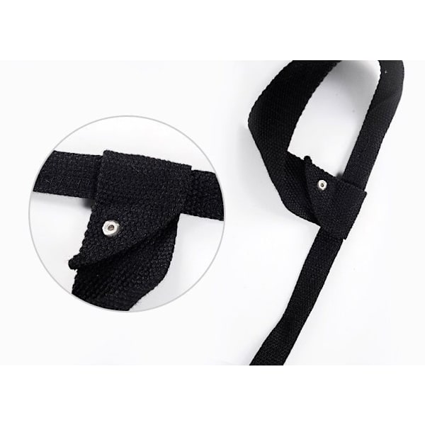 Yogamåtte Bærerem, Måtte Sling, Stropper, Holdbar Justerbar Sort