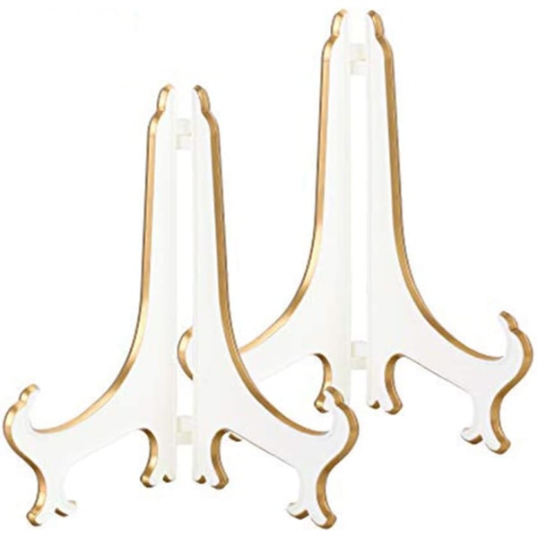 8,8 cm dekorativ tallrikshållare, plast (2-pack)