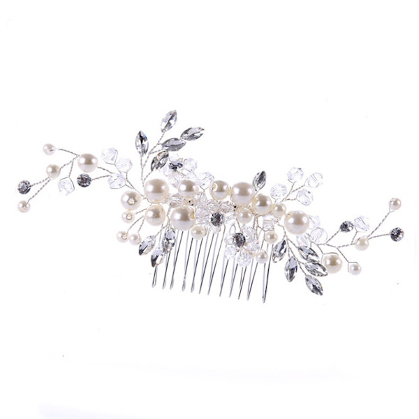 Brudkronan, Pärlhårkam, Silver Tiara