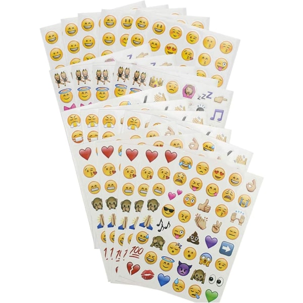 Emoji klistermärken 960 söta för barn konst- och hantverksprojekt, festgåvor, scrap-bokning dekoration