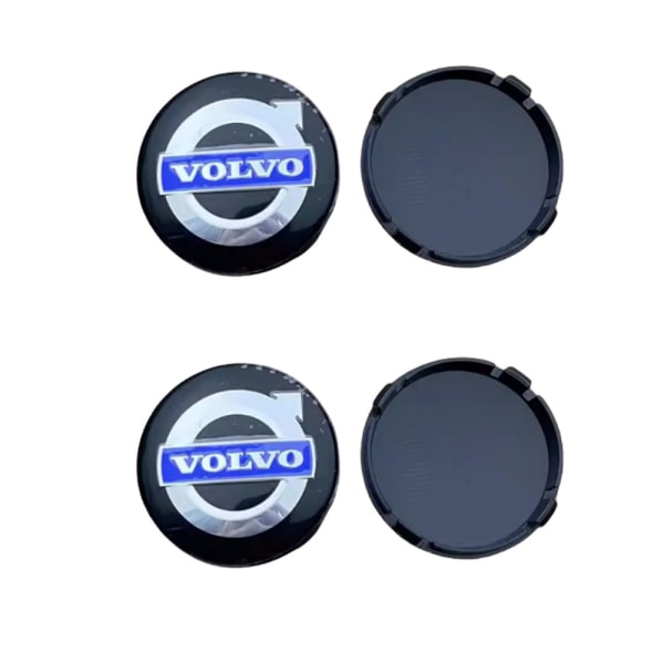 4 Pcs 64mm Center Caps Hub caps for Volvo S60 S90 XC40 XC60 V90 S40 S80