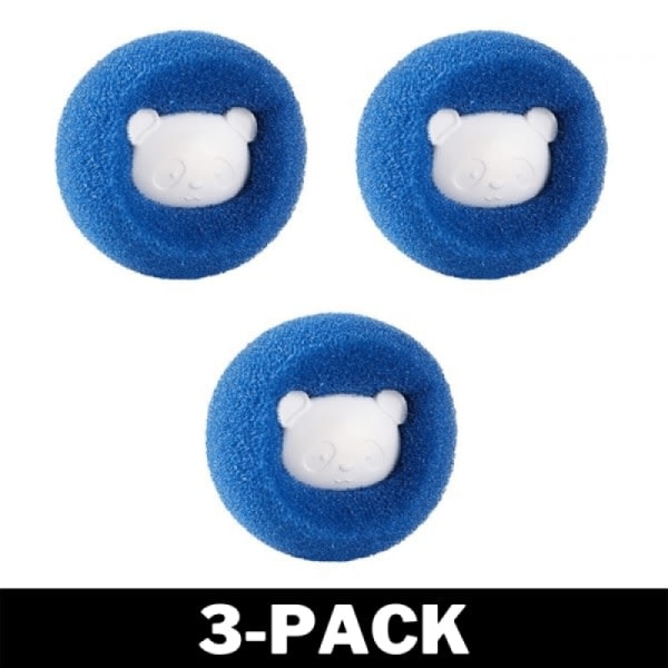Effektiv hårsamlare / pälsfångare för tvättmaskin Blå 3-pack