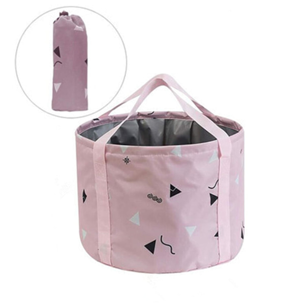35*26cm, Vikbar stor fotbad, bärbar pedikyr fotbad, rosa