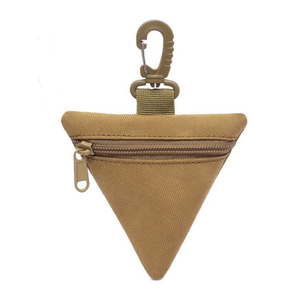 Myntväska Bärbar ficka förvaringsklämma Oxford tyg utomhus triangel