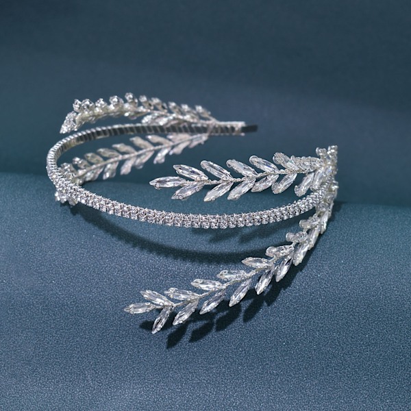 (Silver) rhinestone bridal headband, bridal wedding headdress, bridal wedding hair accessories