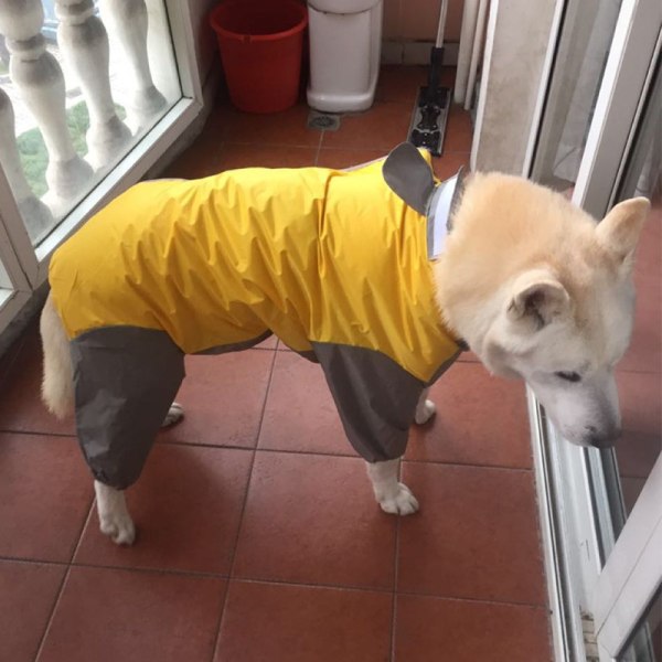 (Storlek: 18) Regnrock för hundar för husdjur Friluftskläder