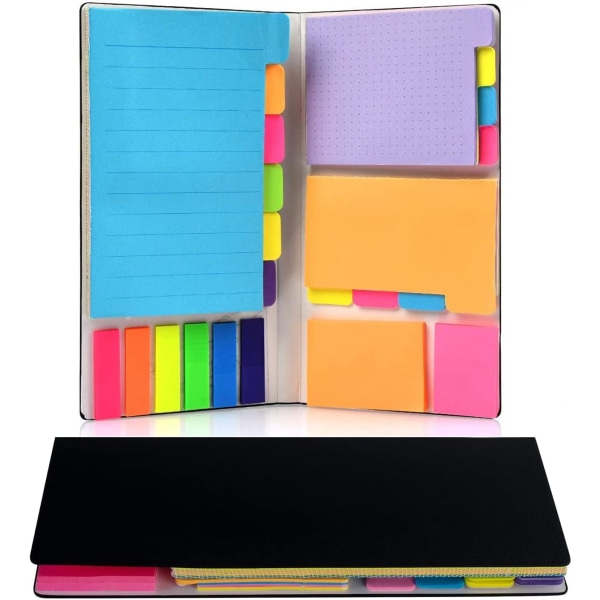 Sticky Note Set, skrivande etikett färgglada markörer bokmärke med PE