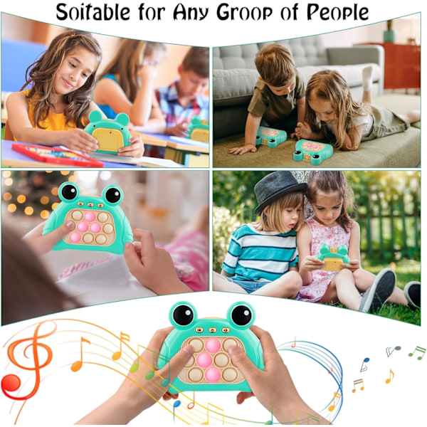 (Vihreä) Puzzle Pop -peliohjain, kupla-aistilelu, taskupeli lapsille, nopea